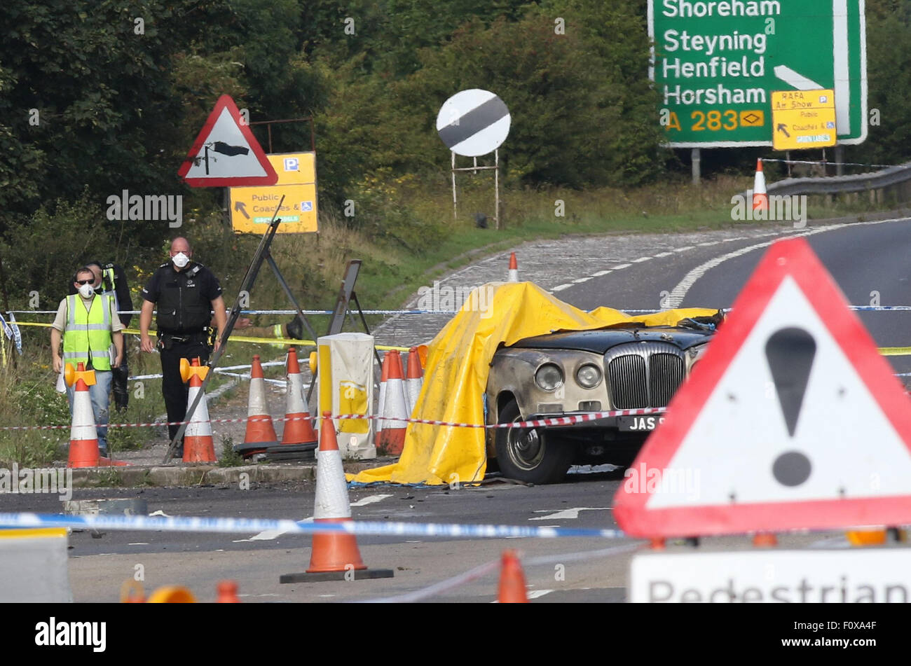 Shoreham Air Crash ,Hawker Hunter, jet, crashed ,Shoreham Airshow