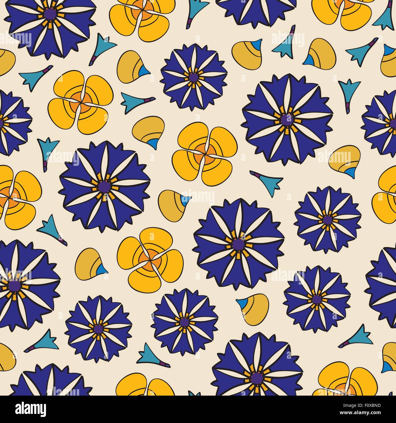 seamless background with flowers Stock Vector Image & Art - Alamy