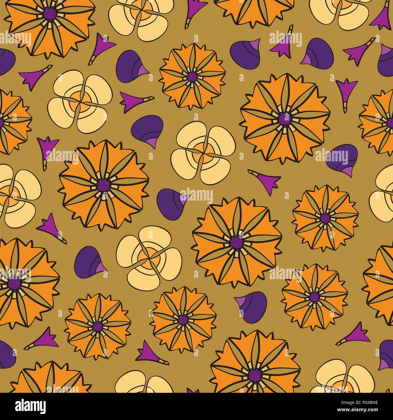 seamless background with flowers Stock Vector Image & Art - Alamy