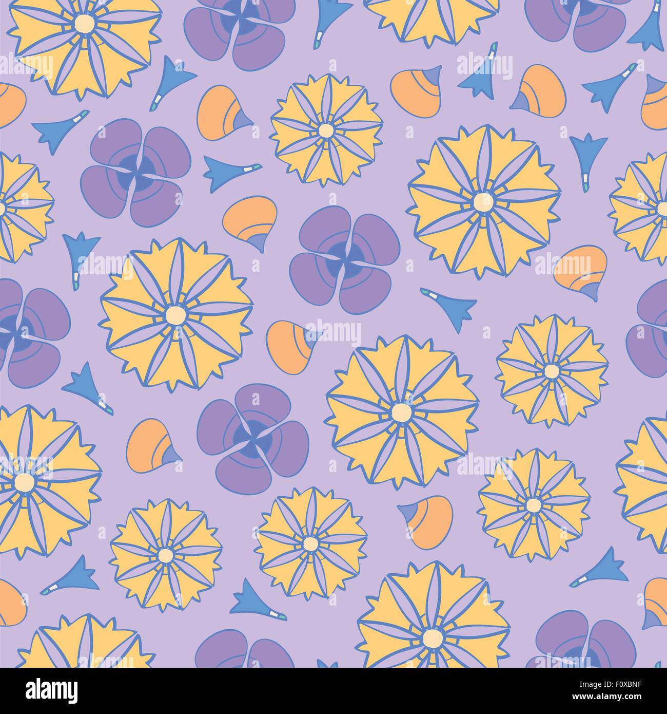 seamless background with flowers Stock Vector Image & Art - Alamy