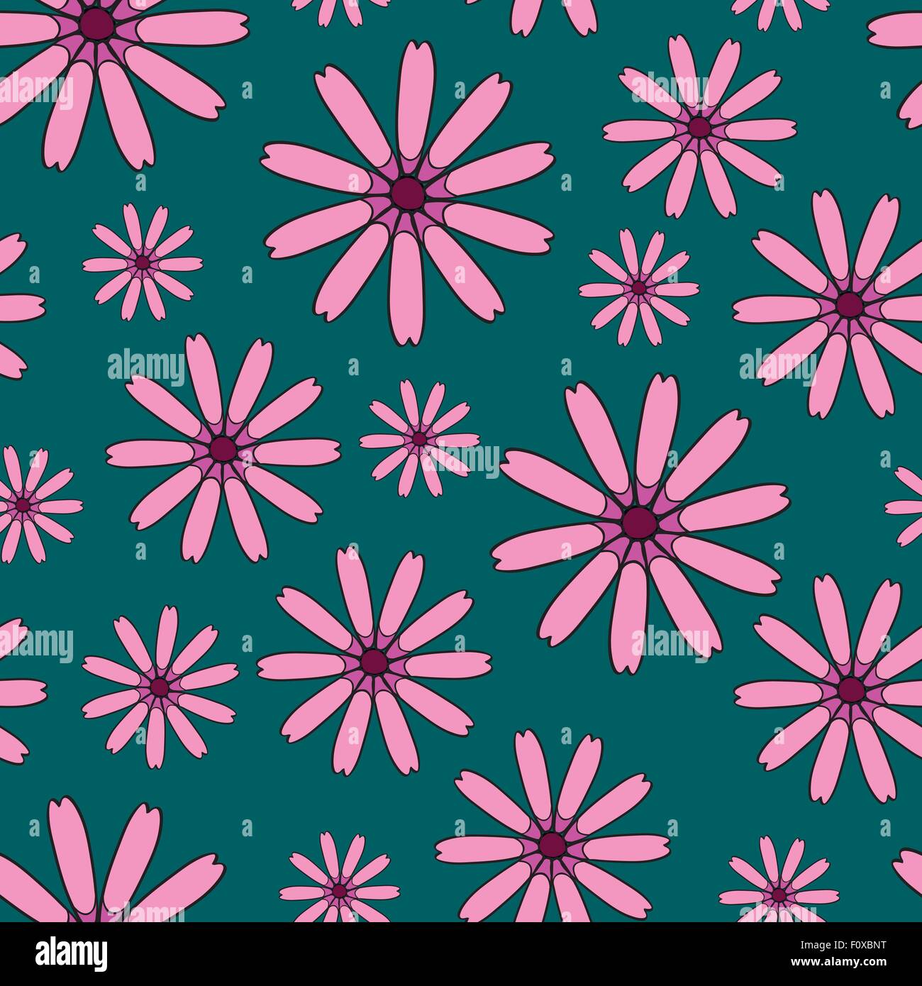 seamless background with flowers Stock Vector Image & Art - Alamy
