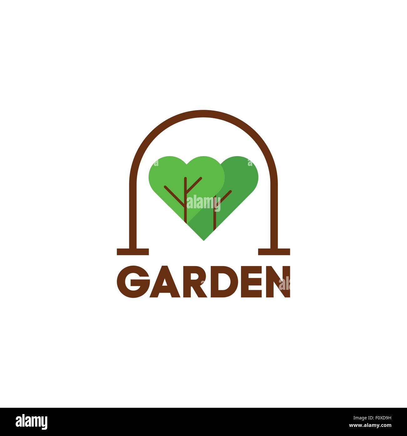I love garden concept slogan. Vector illustration Stock Vector