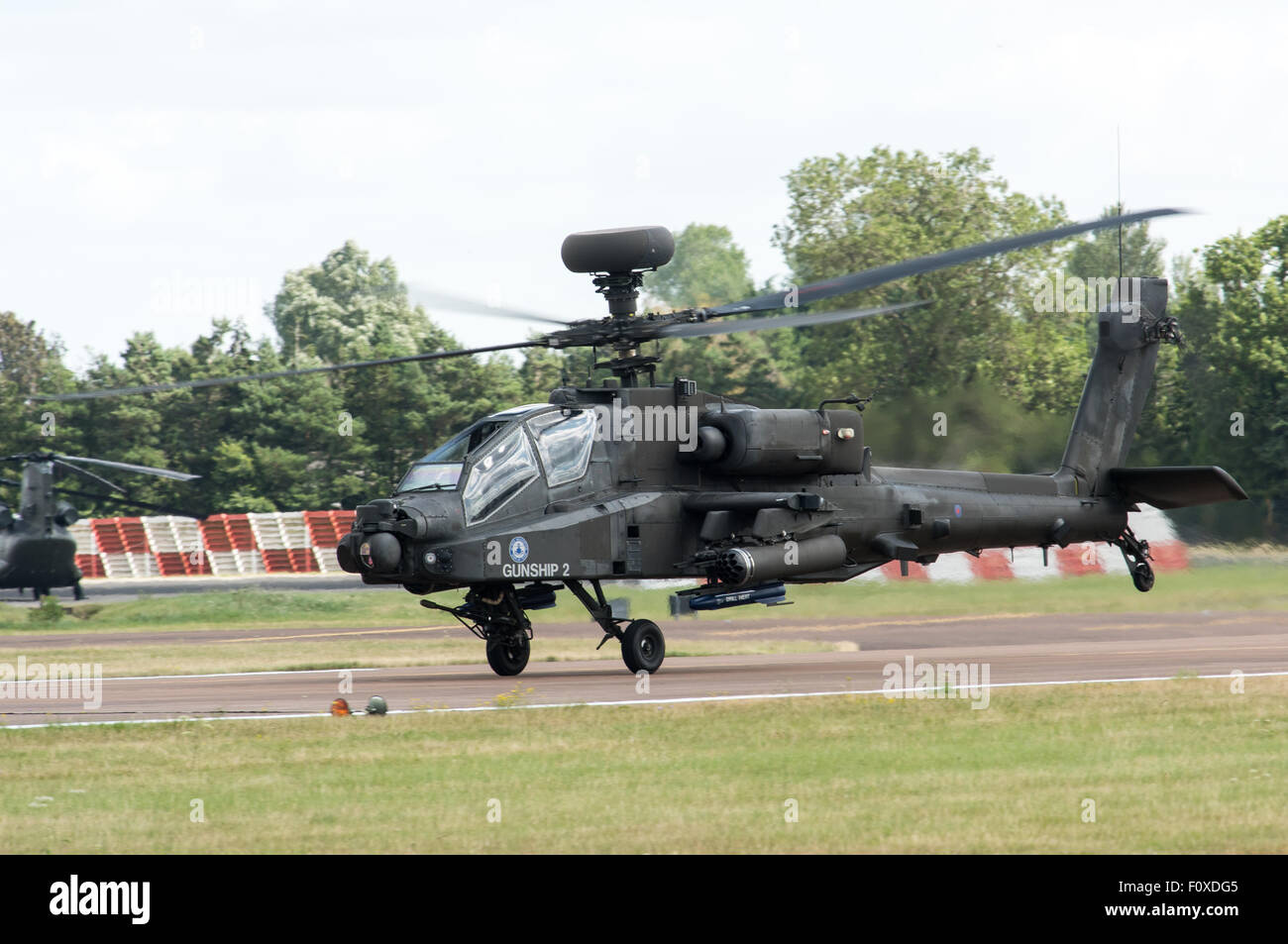 AH-64D Apache Helicopter Stock Photo