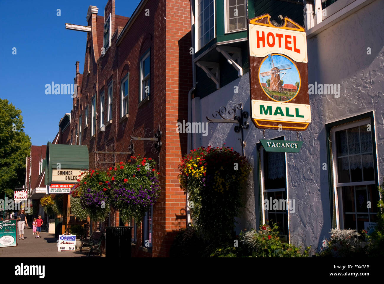 Downtown storefronts, Lynden, Washington Stock Photo Alamy
