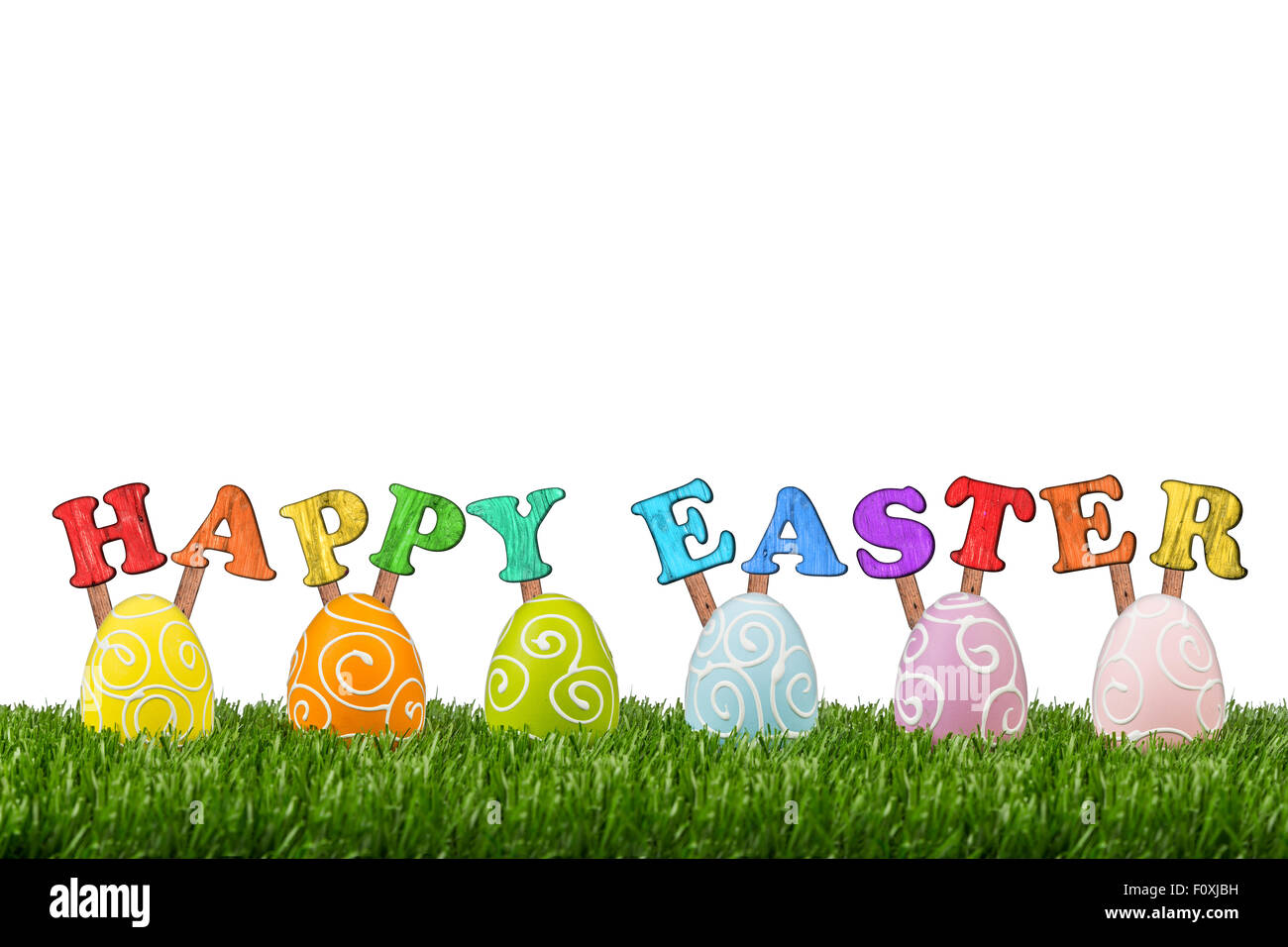 Happy easter lettering hi-res stock photography and images - Alamy