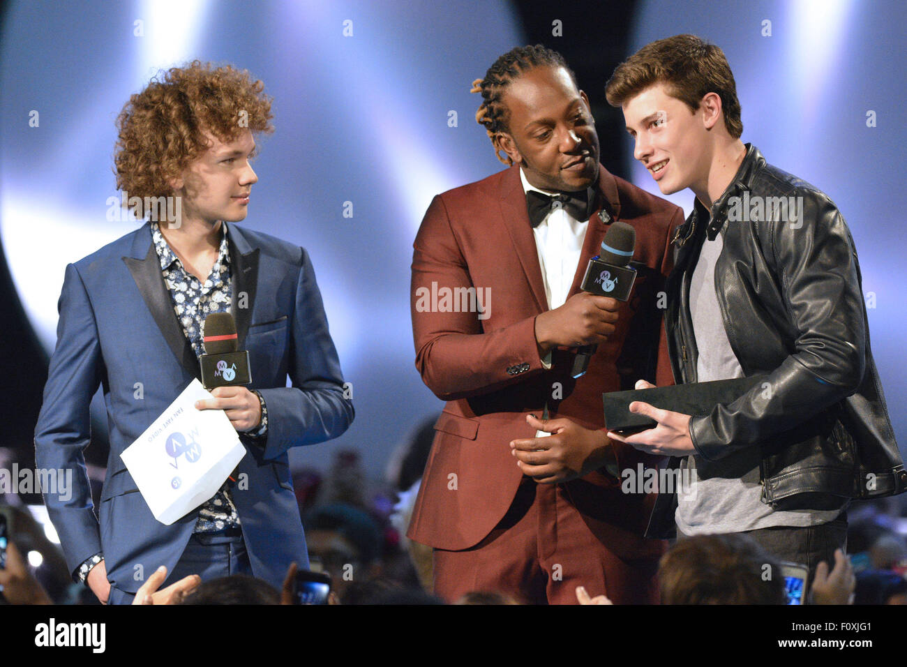 2015 Much Music Video Awards (MMVA) at Much Music HQ - show.  Featuring: Francesco Yates, Shawn Mendes Where: Toronto, Canada When: 21 Jun 2015 Stock Photo