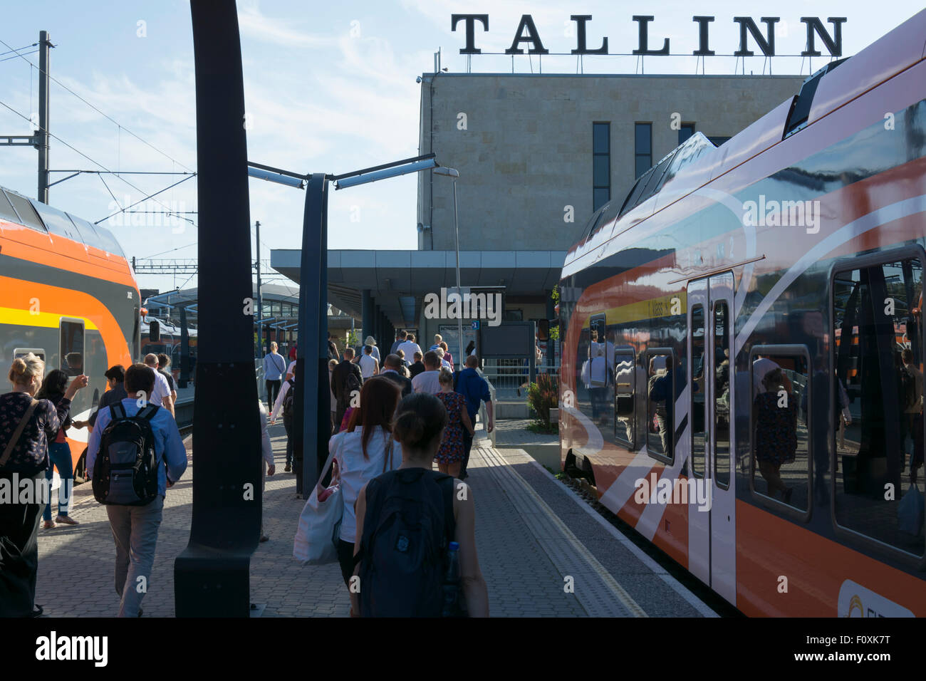 Railway station of Tallinn Estonia Stock Photo - Alamy Railway station of Tallinn Estonia Stock Photo - Alamy