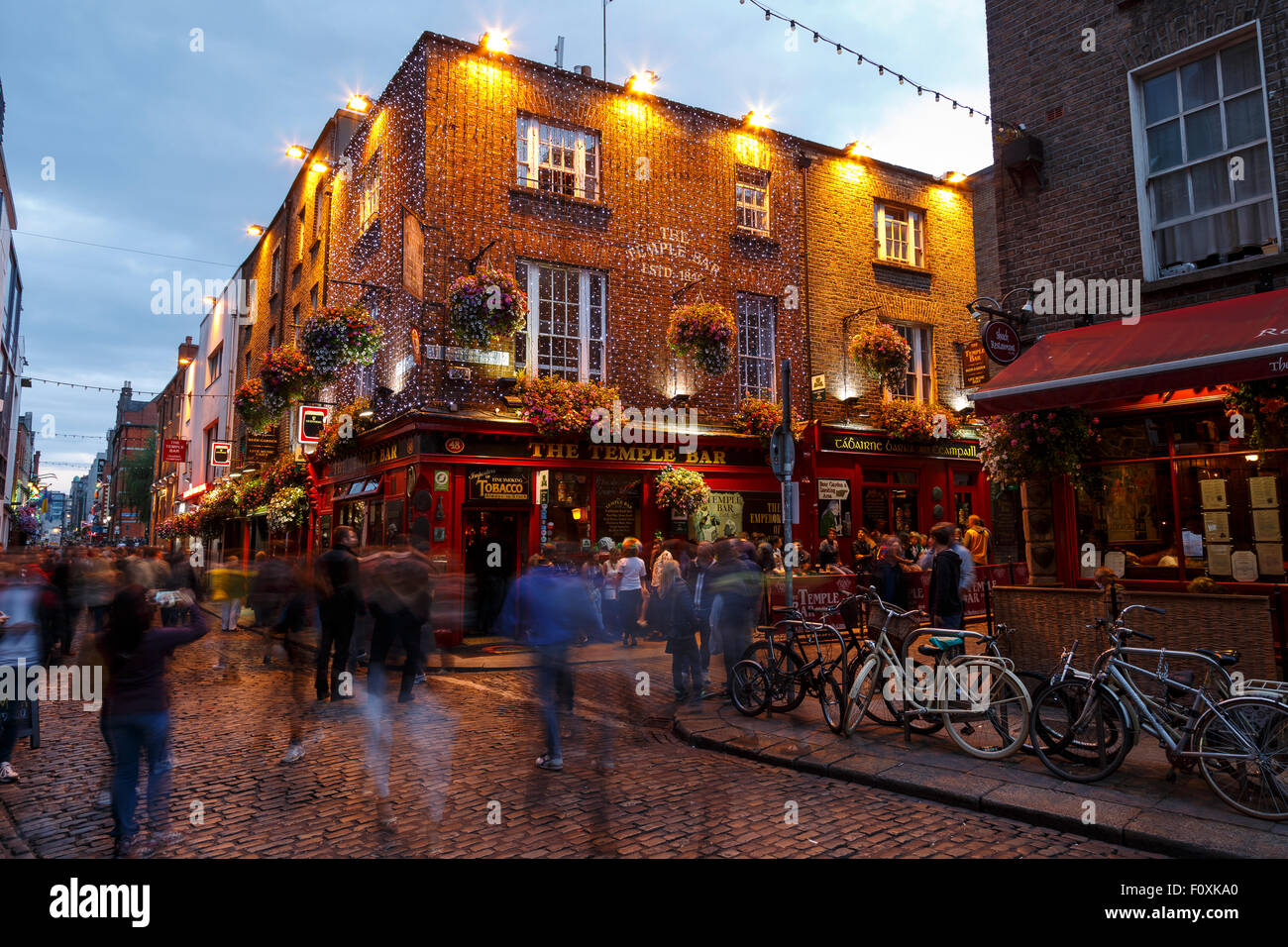 The Temple Bar, Dublin, Ireland, Europe Stock Photo