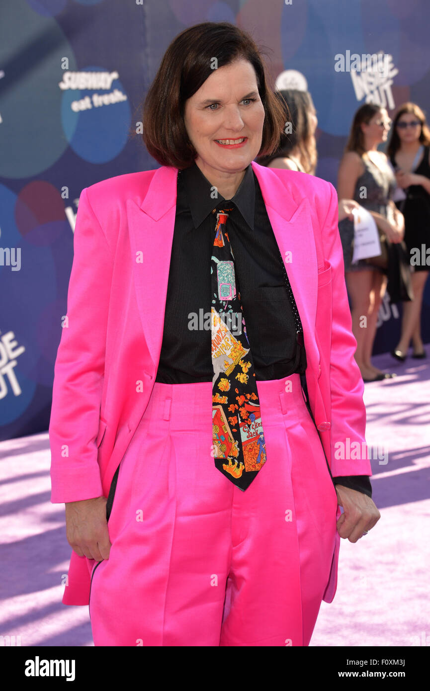 LOS ANGELES, CA - JUNE 9, 2015: Paula Poundstone at the Los Angeles premiere of her movie Disney-Pixar's 'Inside Out' at the El Capitan Theatre, Hollywood. Stock Photo