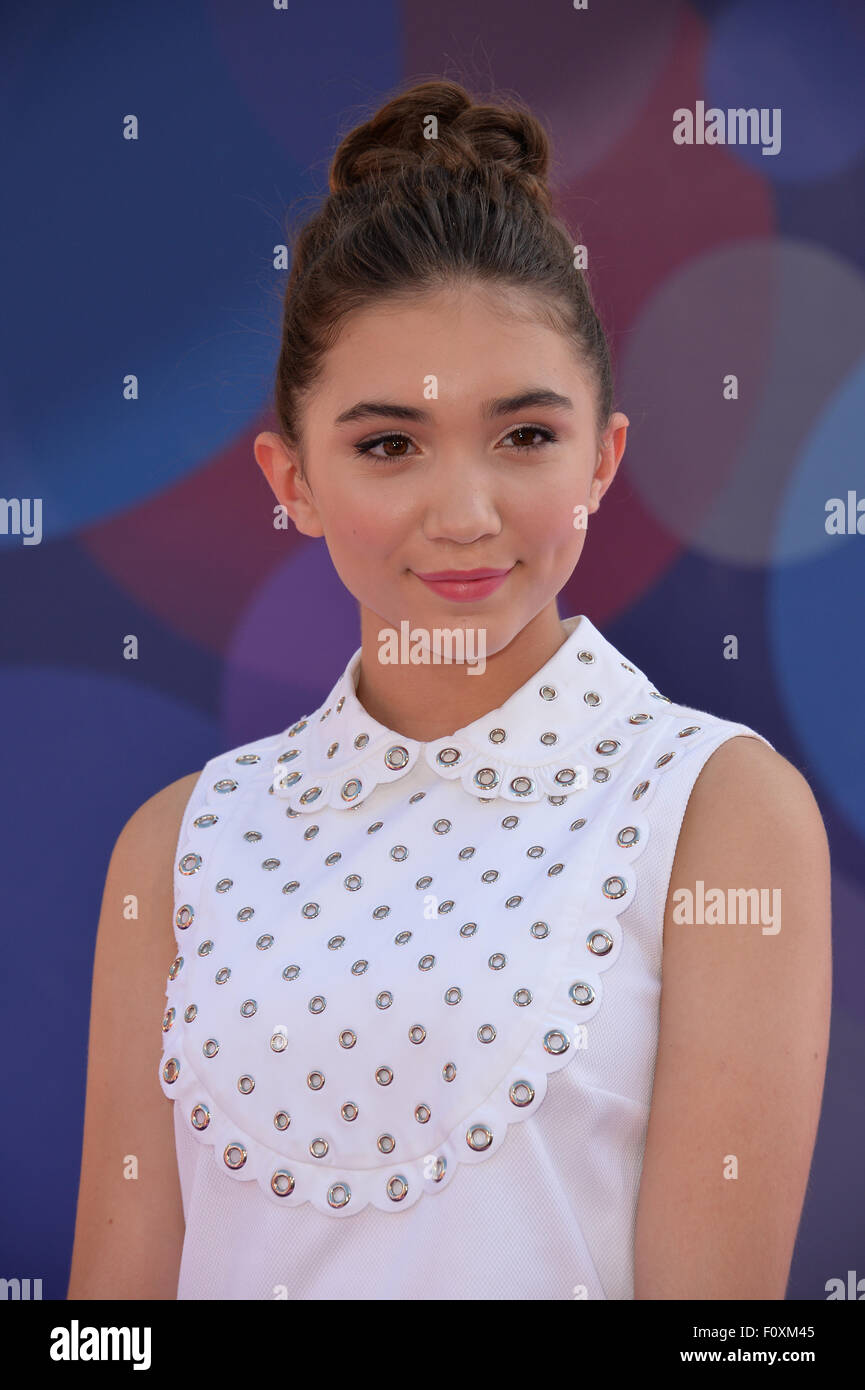 LOS ANGELES, CA - JUNE 9, 2015: Rowan Blanchard at the Los Angeles