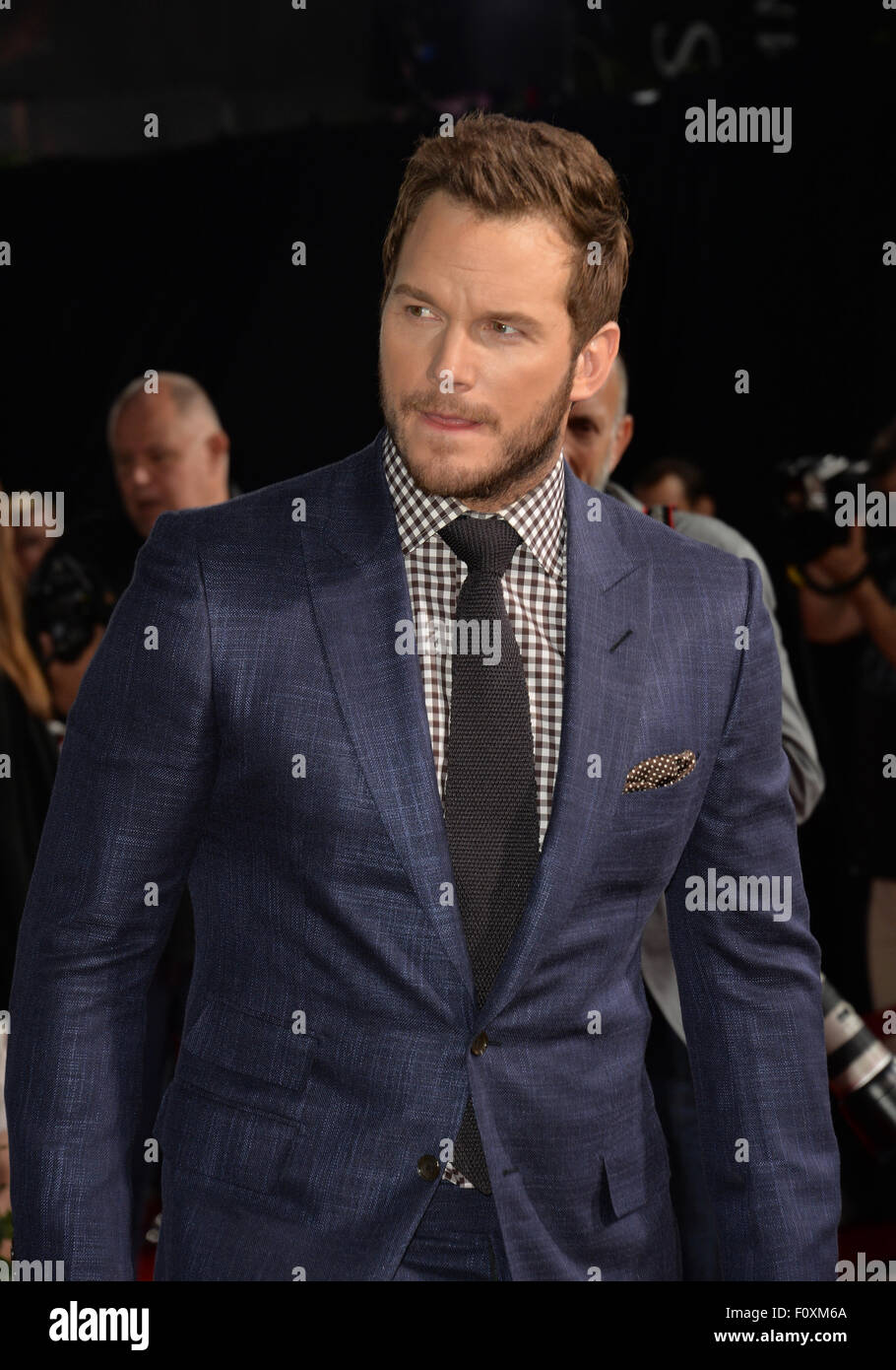 LOS ANGELES, CA - JUNE 10, 2015: Chris Pratt at the world premiere of his movie 'Jurassic World' at the Dolby Theatre, Hollywood. Stock Photo