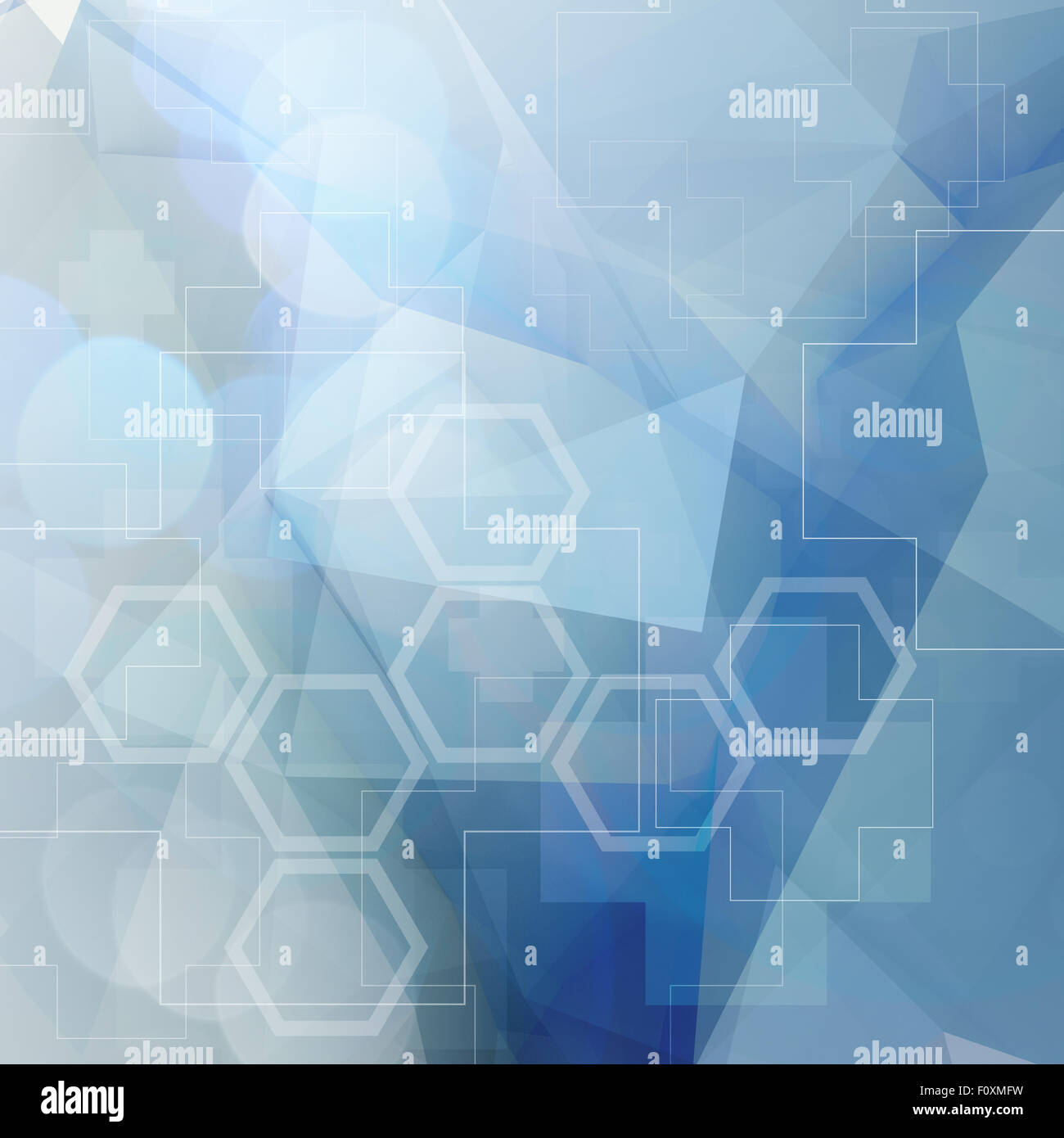 Abstract molecules low poly medical background Stock Photo - Alamy