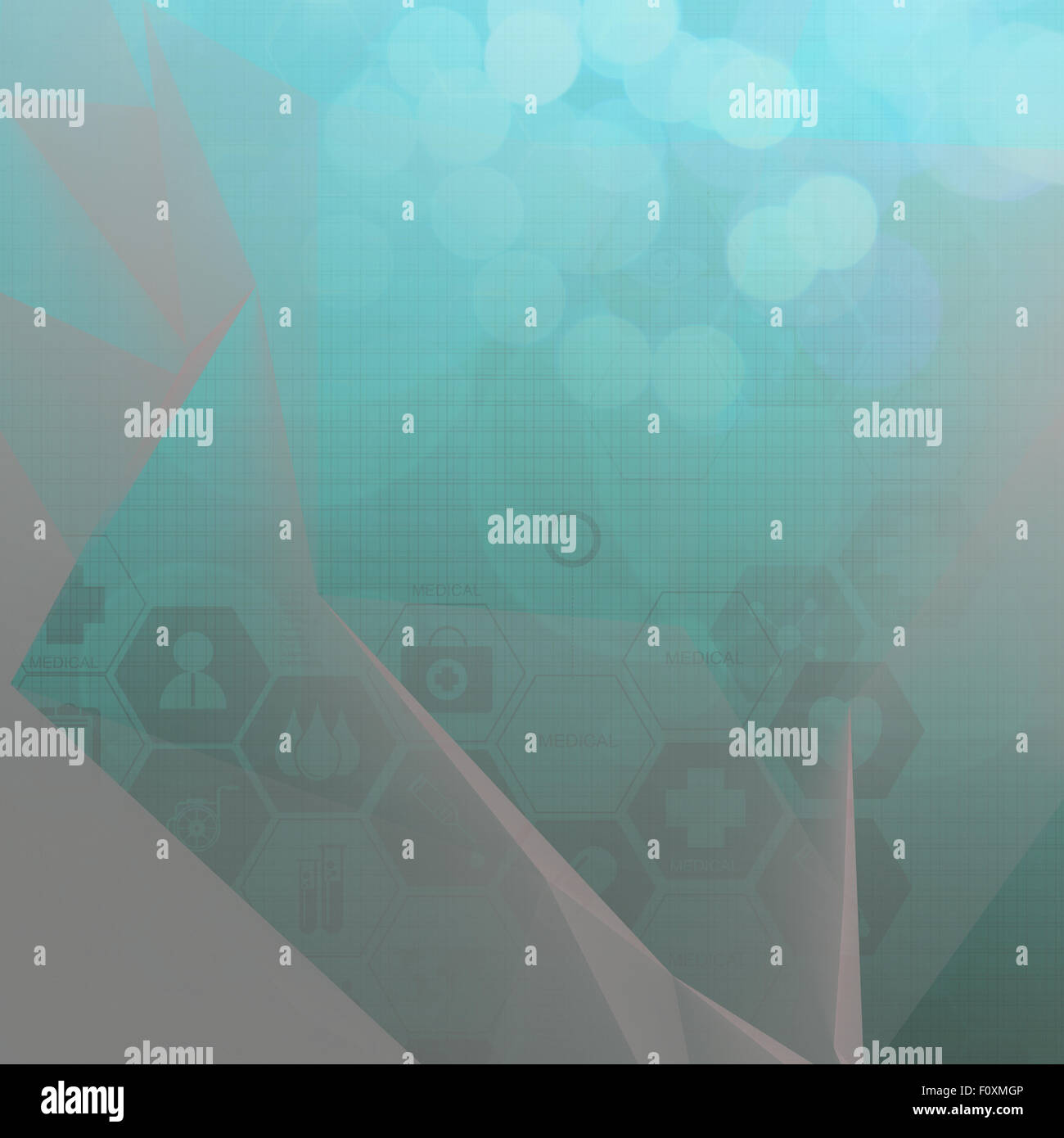 Abstract molecules low poly medical background Stock Photo - Alamy