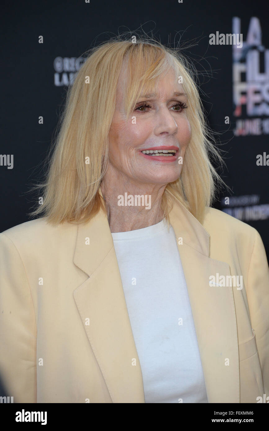 LOS ANGELES, CA - JUNE 11, 2015: Sally Kellerman at the premiere of 'Grandma', the opening movie of the Los Angeles Film Festival, at the Regal Cinema LA Live. Stock Photo