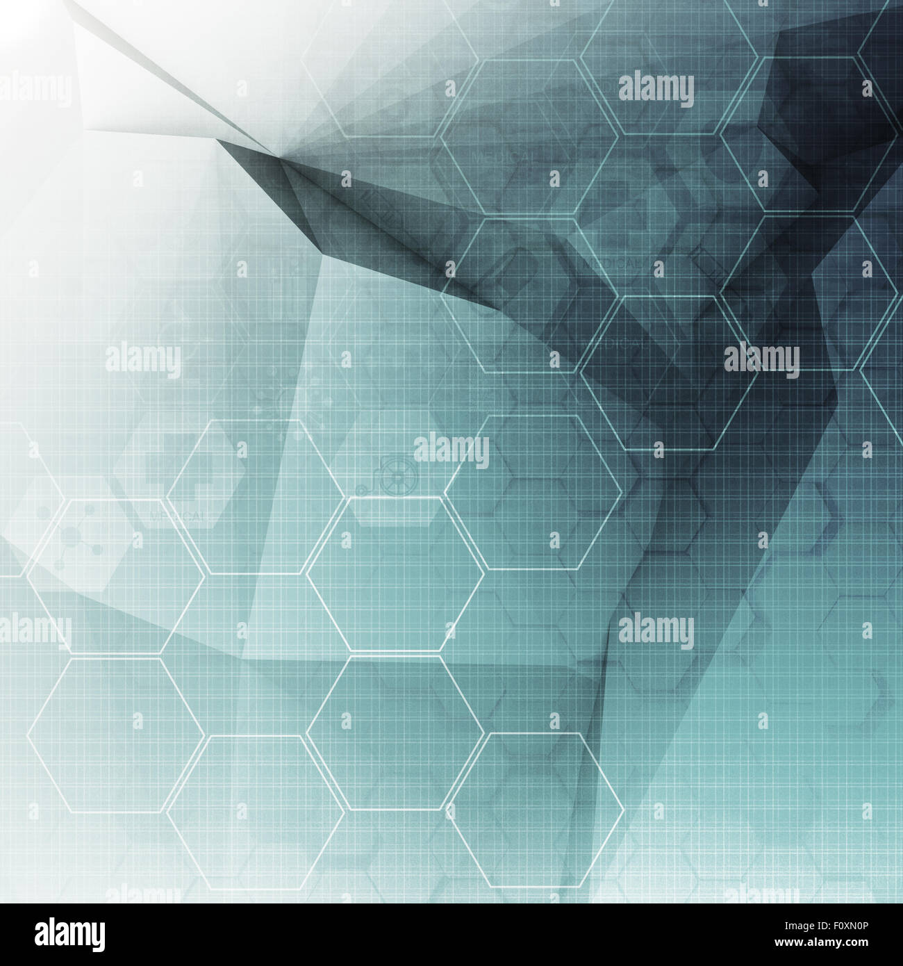 Abstract molecules low poly medical background Stock Photo - Alamy