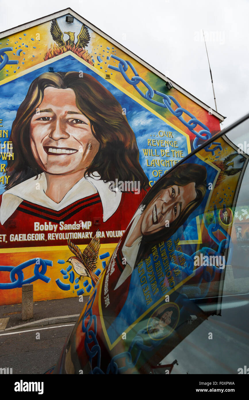 Political wall murals, Belfast, North Ireland, United Kingdom, Europe