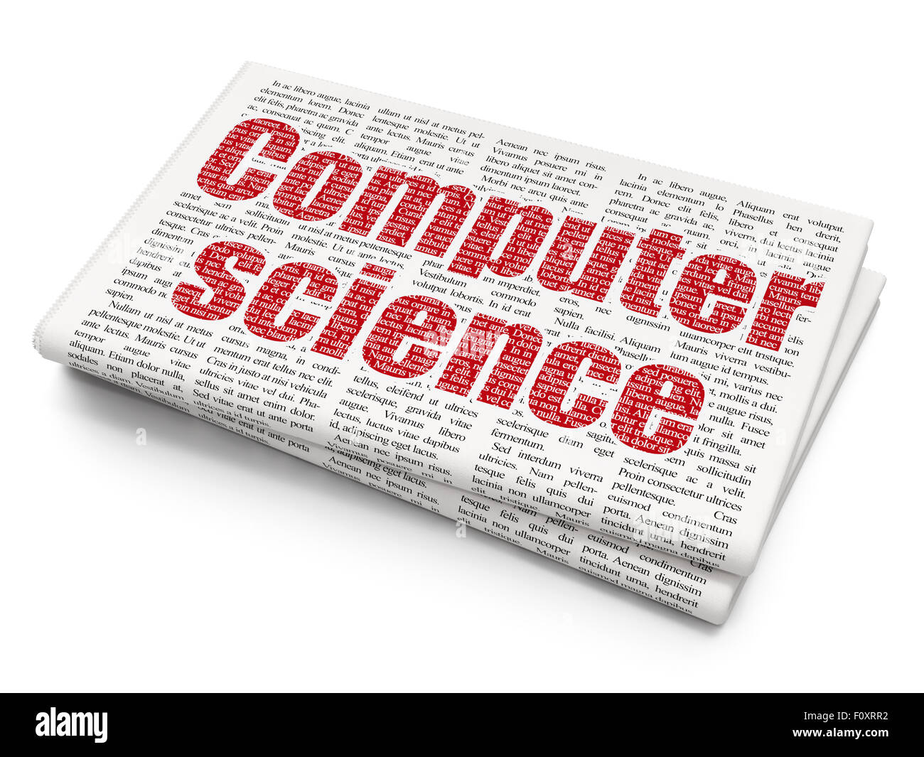 Science concept: Computer Science on Newspaper background Stock Photo ...