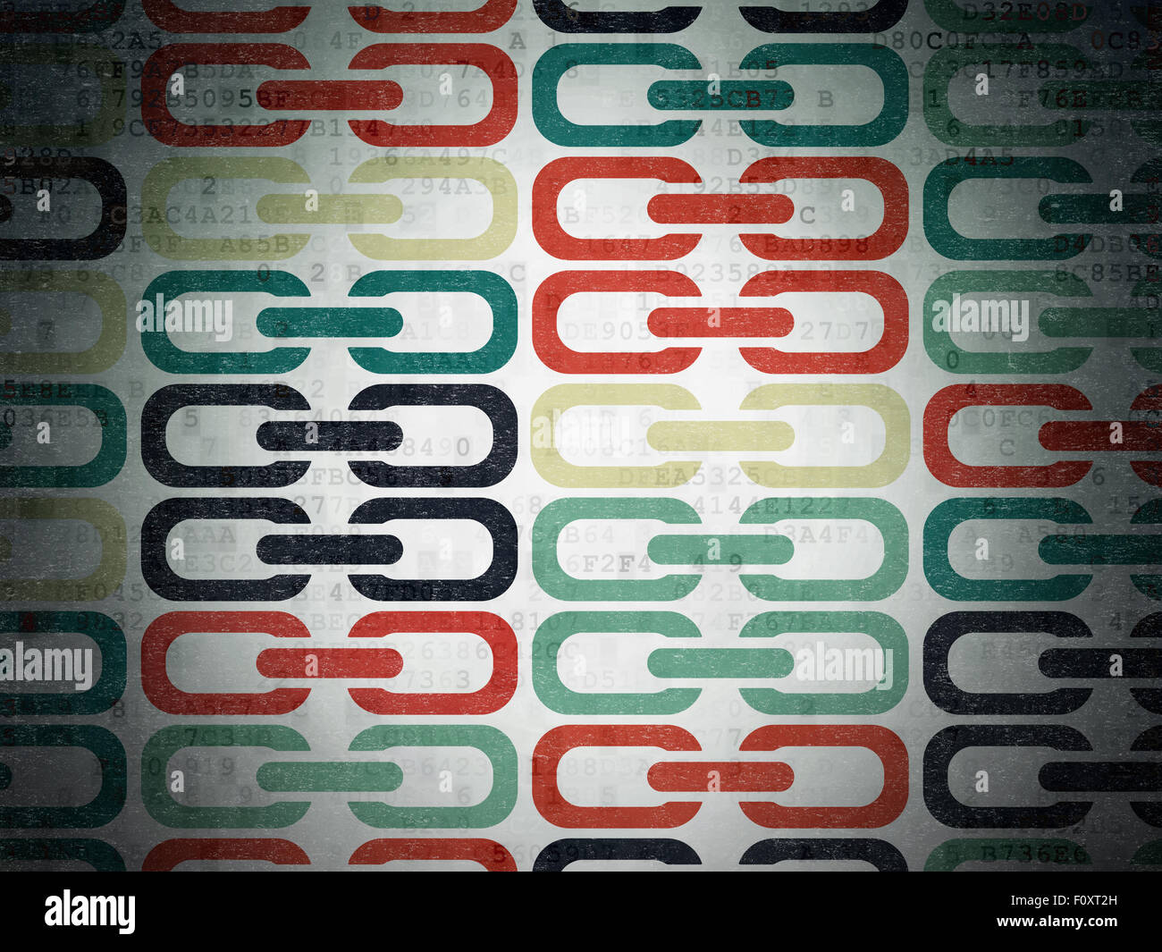 Web design concept: Link icons on Digital Paper background Stock Photo ...