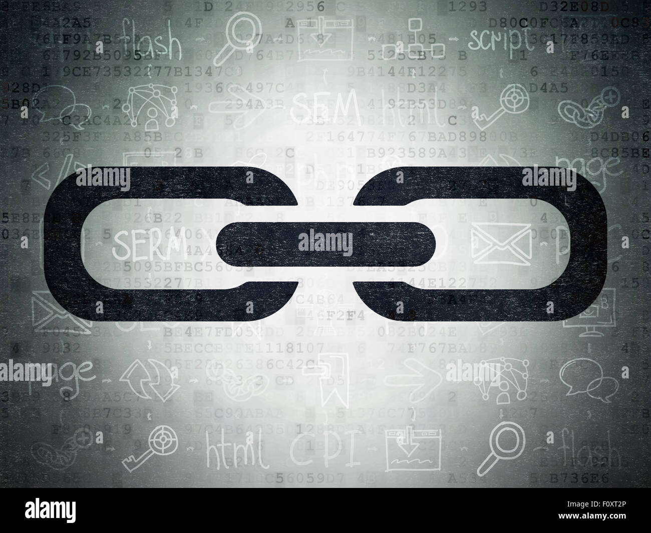 Web development concept: Link on Digital Paper background Stock Photo ...