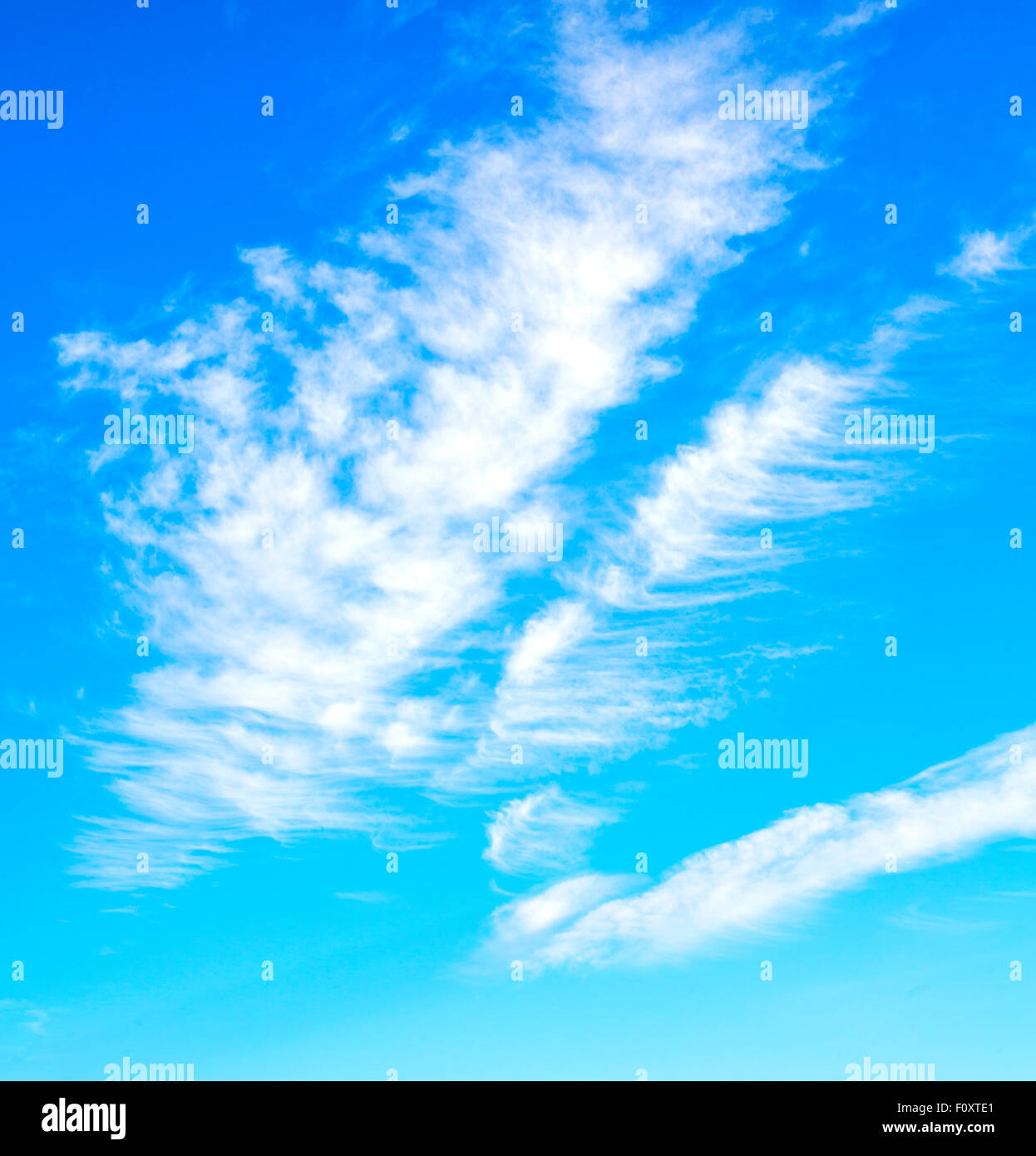 in the blue sky white soft clouds and abstract background Stock Photo ...