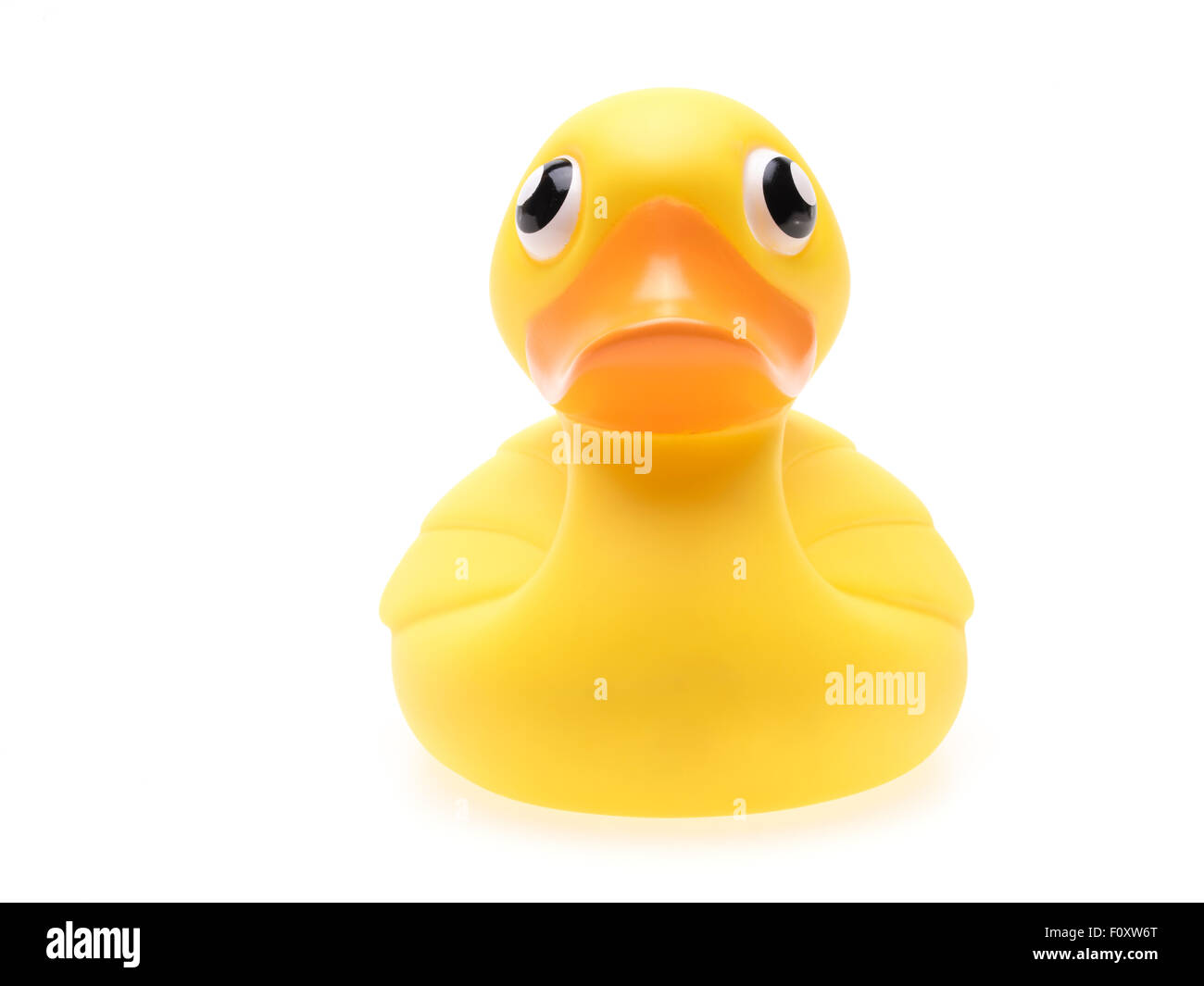 Yellow rubber duck ducky bath toy Stock Photo