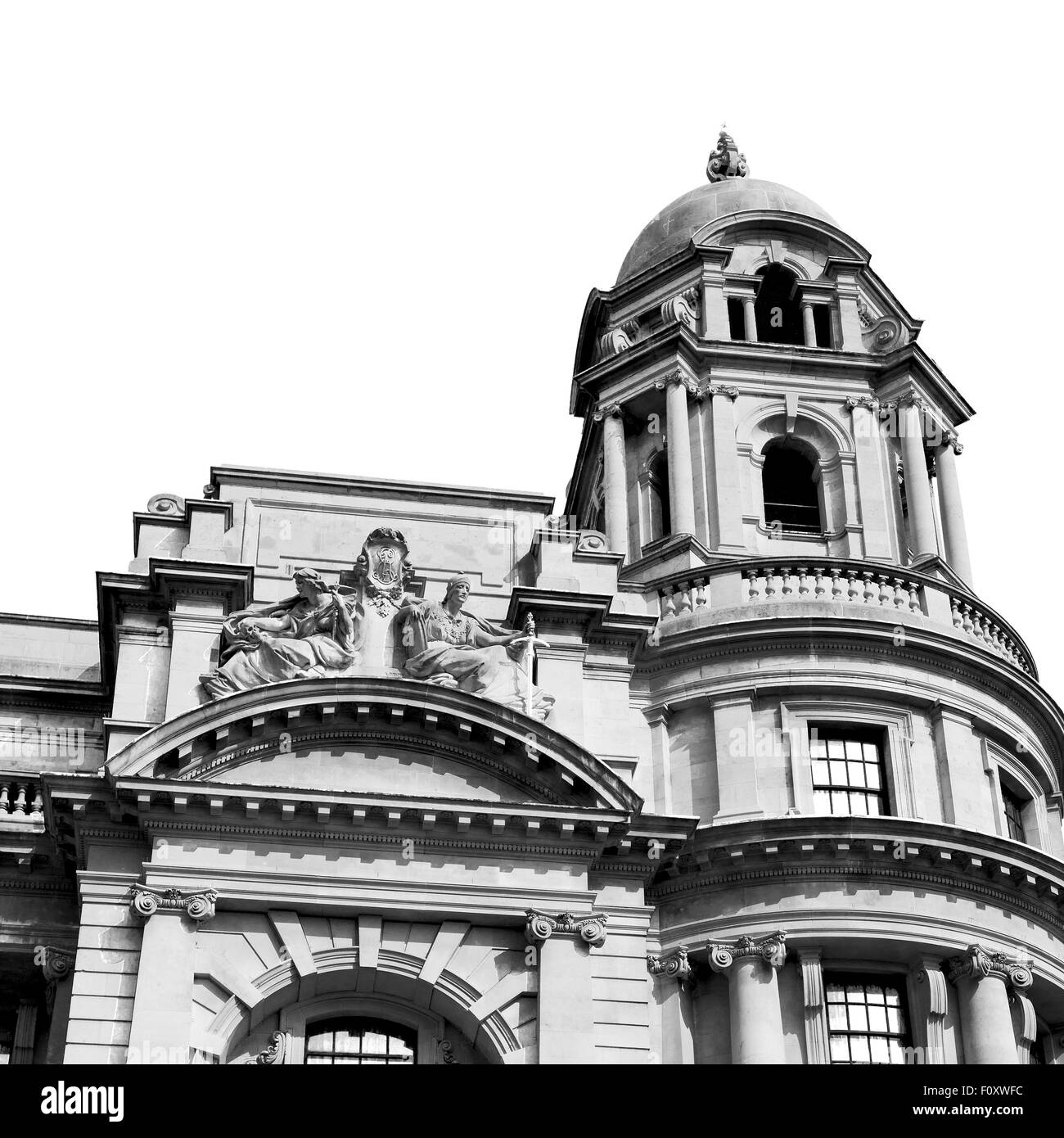 old architecture in england london europe wall and history Stock Photo ...