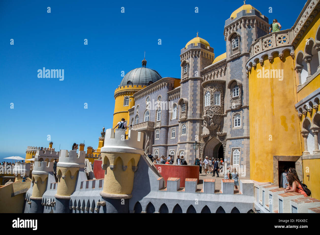 Palacio Nacional de Pena, National Palace of Pena, Sintra, Portugal Stock Photo
