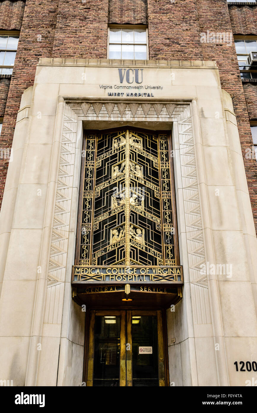 Ornamental grill above front door, West Hospital, Medical College of