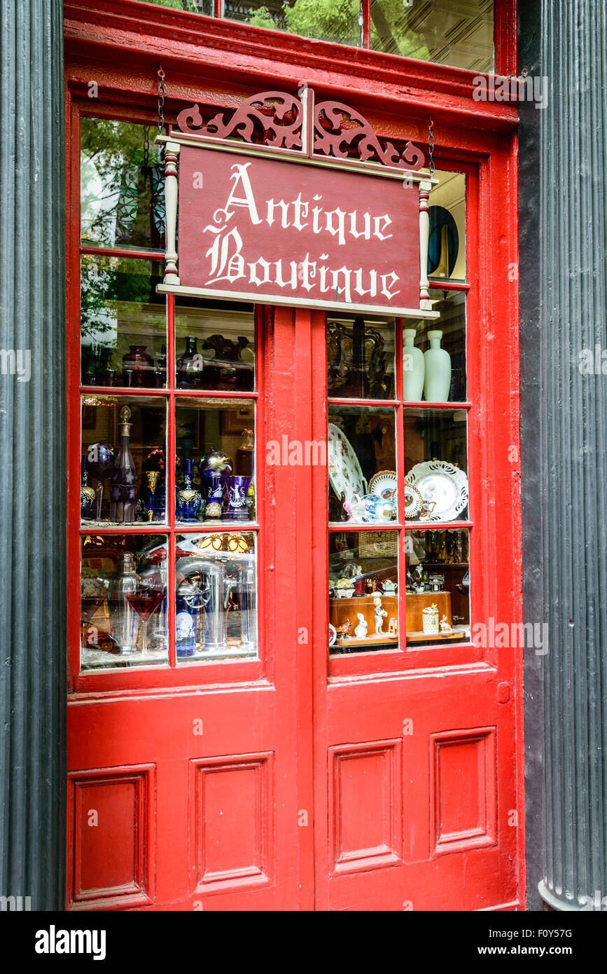 Antique Boutique and Delectable Collectibles, 1310 East Clay Street, Richmond, Virginia Stock Photo