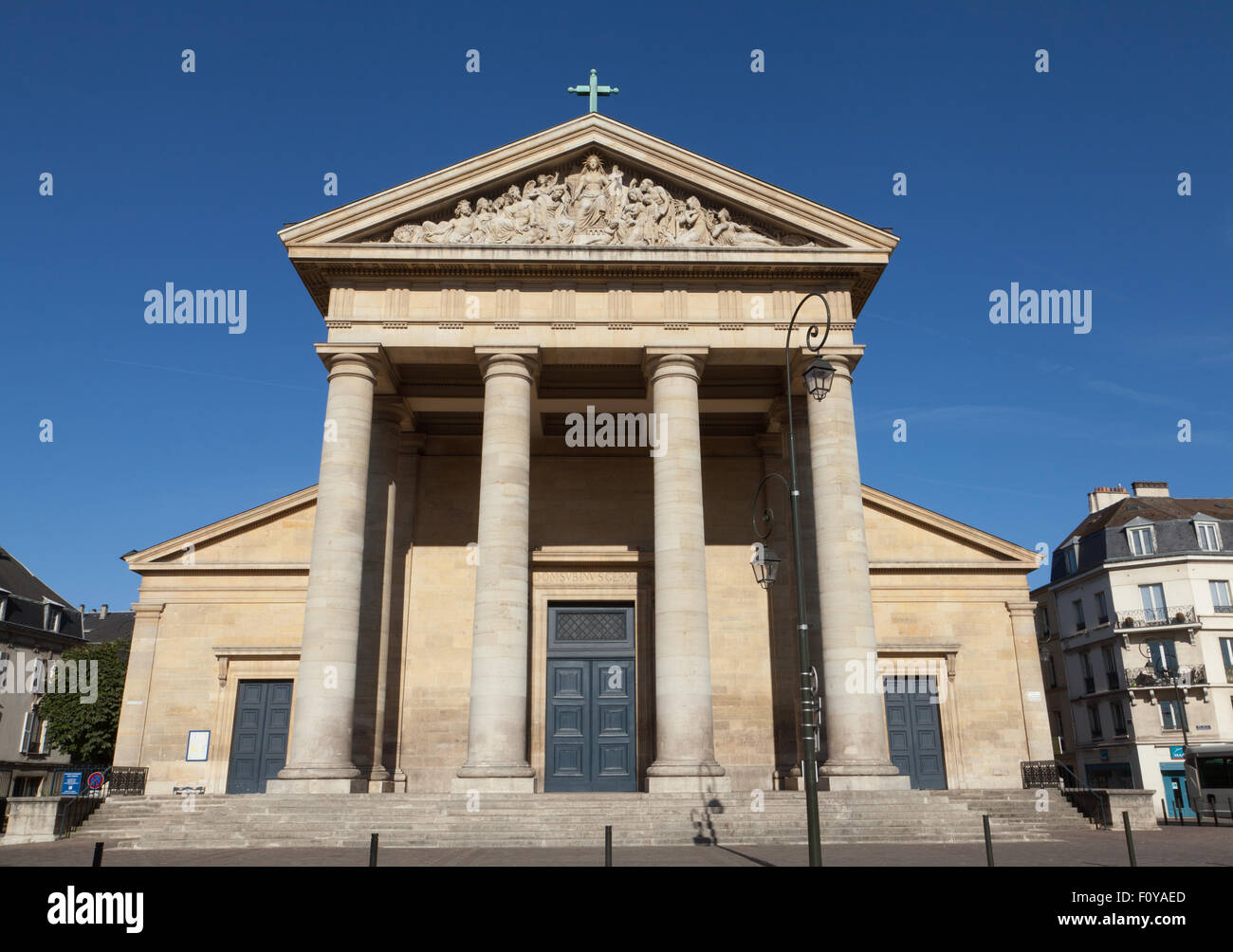 The Church of Saint-Germain (Église Saint-Germain), Saint-Germain-en-Laye, Paris, France. Stock Photo