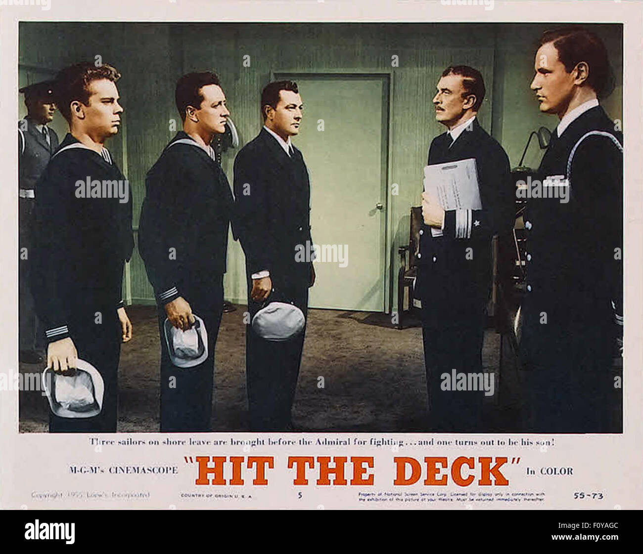 Hit the Deck (1955) - 05 - Movie Poster Stock Photo - Alamy