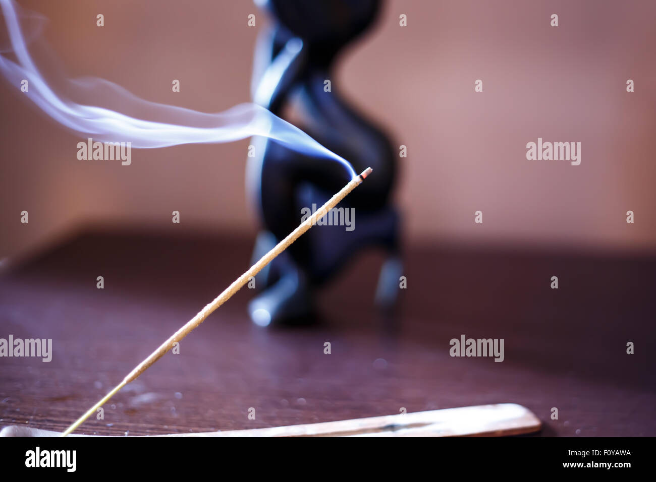 Incense stick with smoke Stock Photo Alamy