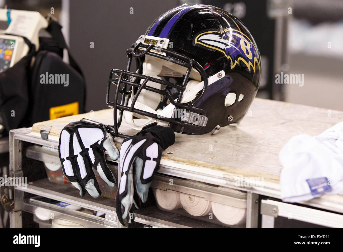 Baltimore Ravens Helmet High Resolution Stock Photography And Images Alamy