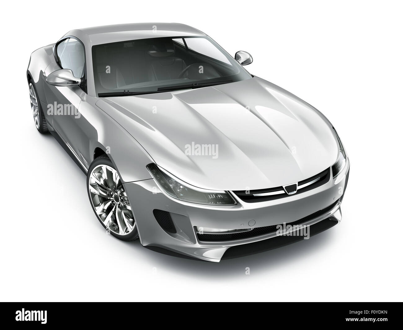 Generic sports car - top view Stock Photo