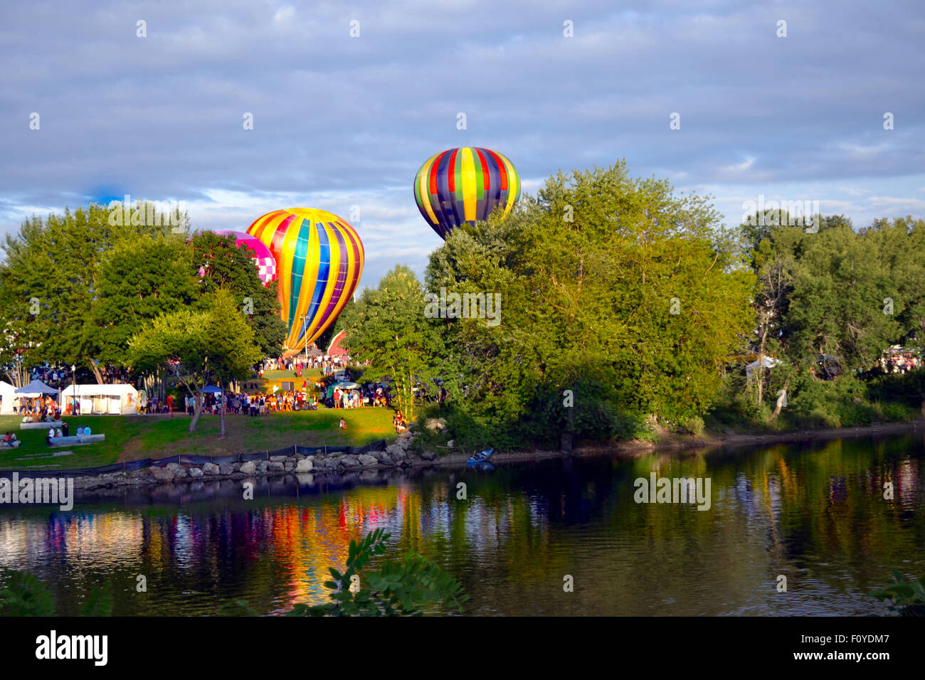 Great Falls Balloon Festival, Lewiston Maine USA Stock Photo Alamy