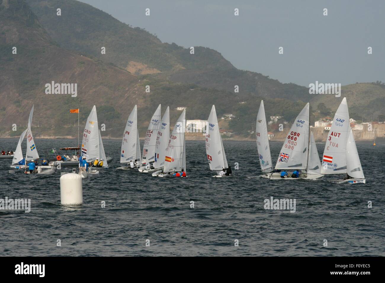 Rio de Janeiro, Brazil. 22nd Aug, 2015. Rio 2016 Sailing Test Event