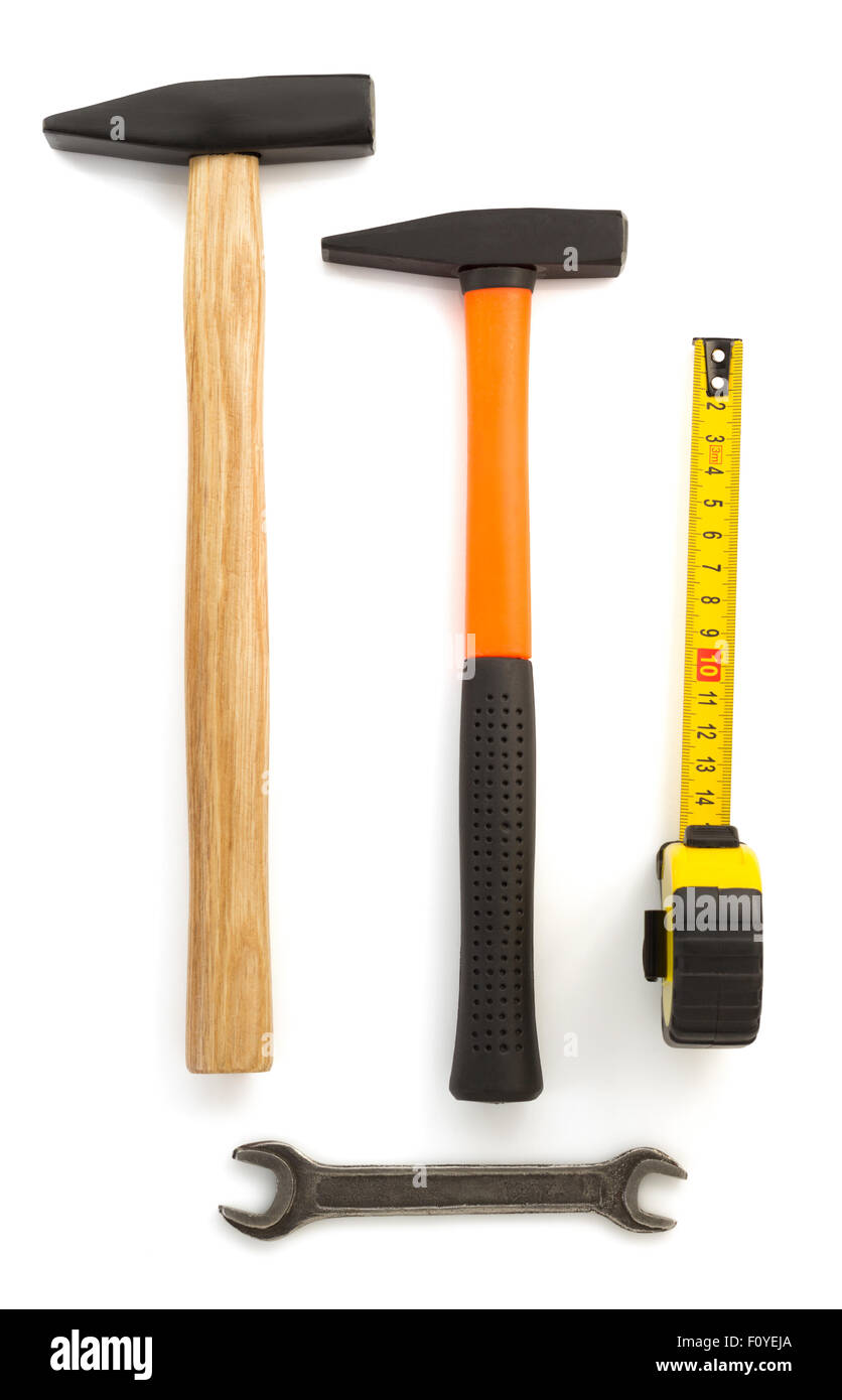 hammer tool isolated on white background Stock Photo - Alamy
