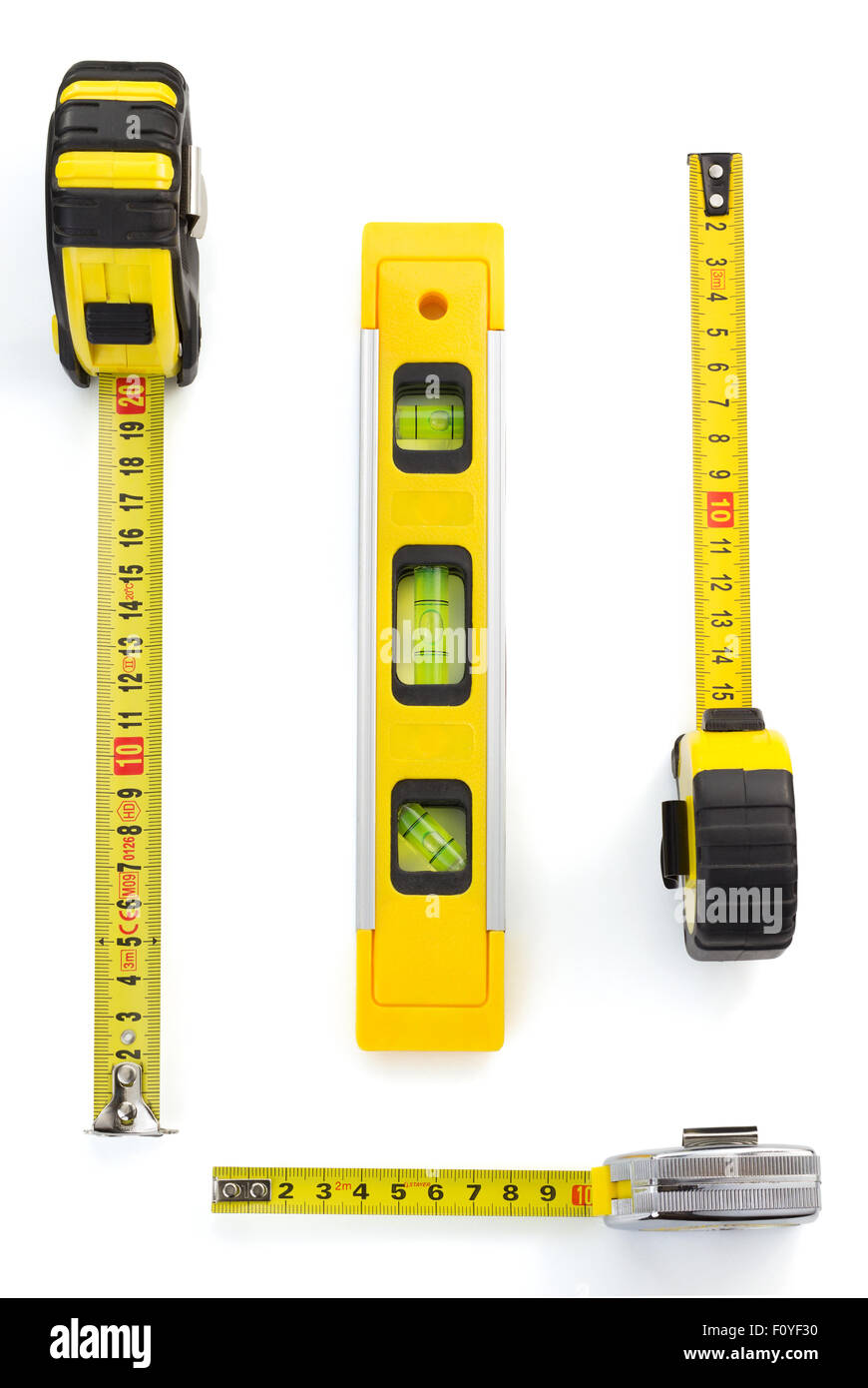 tape measure isolated on white background Stock Photo - Alamy