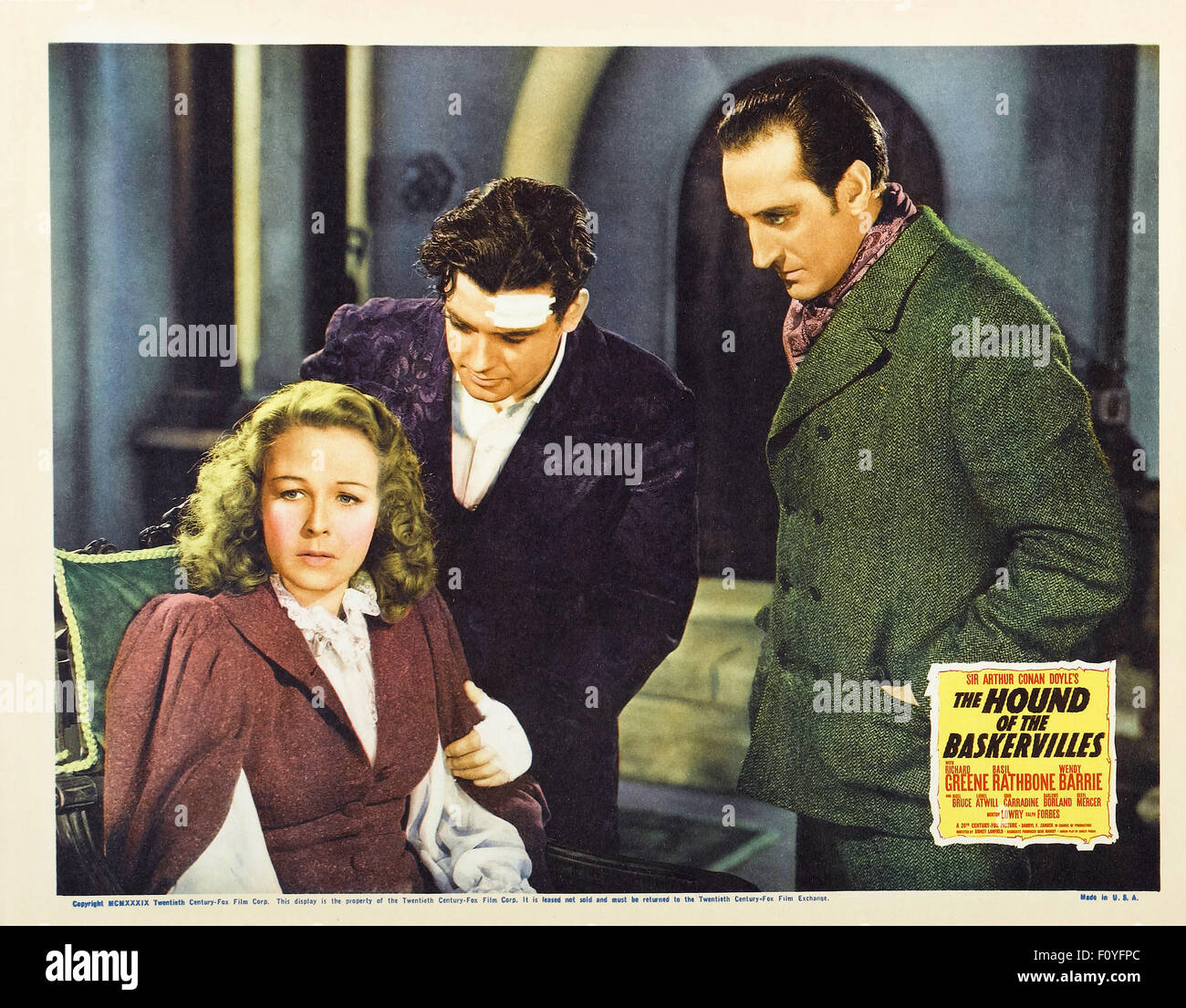 The hound of the baskervilles 1939 07 movie poster hi-res stock ...