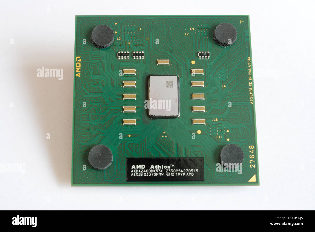AMD Athlon CPU Processor chip Stock Photo
