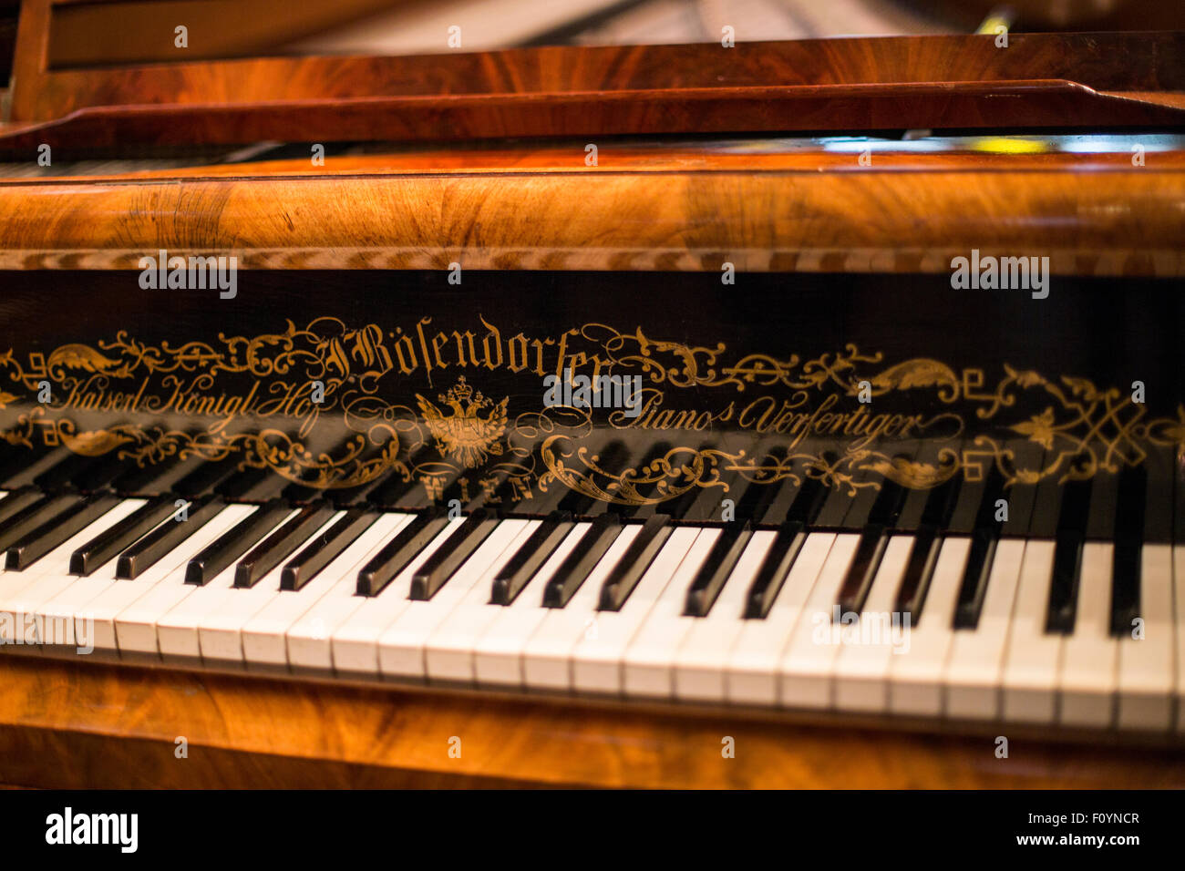 Antique keyboard instrument at the Museum of Musical Instruments ...