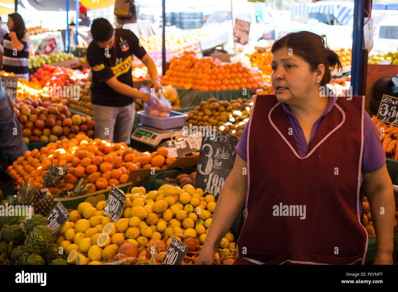 The weekly market, Valparaiso, Chile Stock Photo Alamy