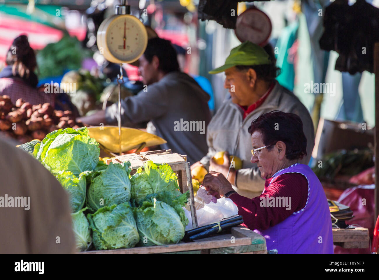 The weekly market, Valparaiso, Chile Stock Photo
