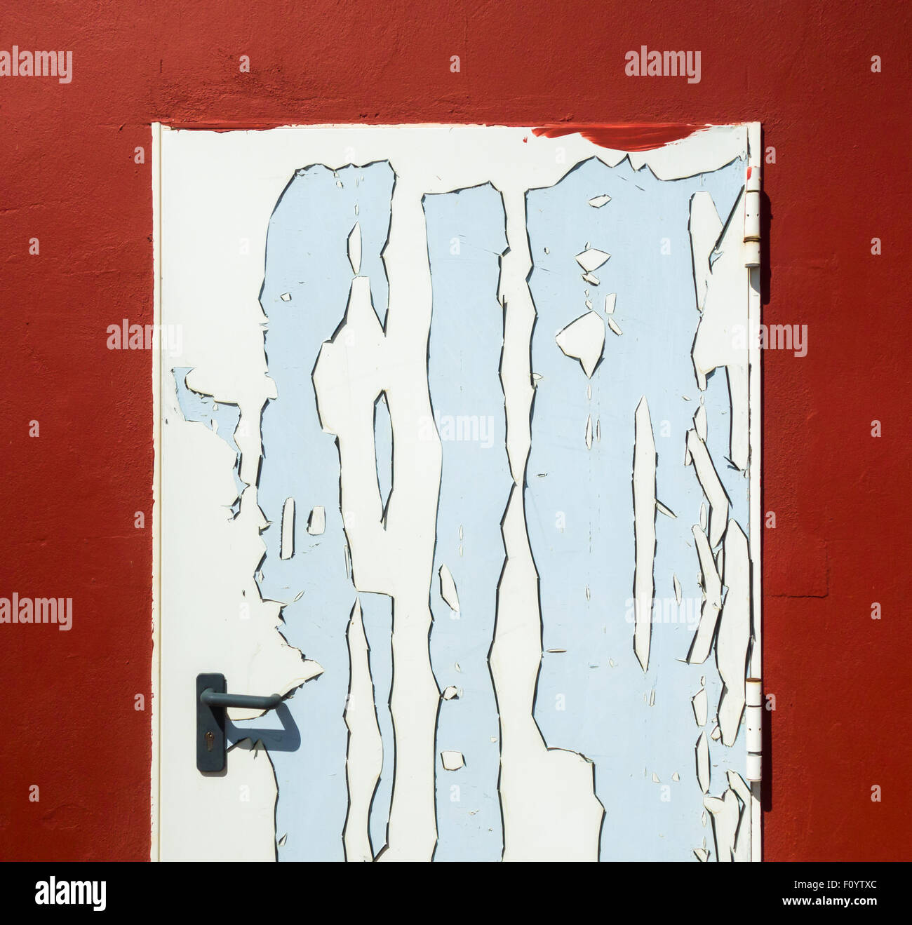 Paint peeling off door Stock Photo Alamy