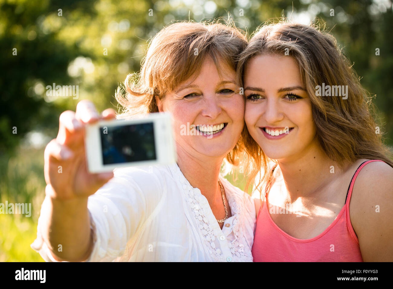 Mother and daughter selfie hires stock photography and images Alamy