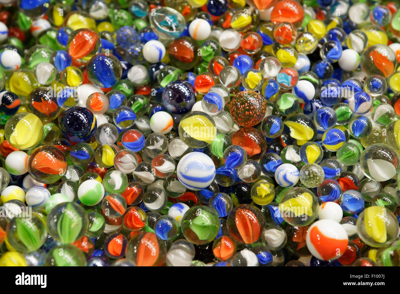 Colorful glass marbles, Schussern Stock Photo Alamy