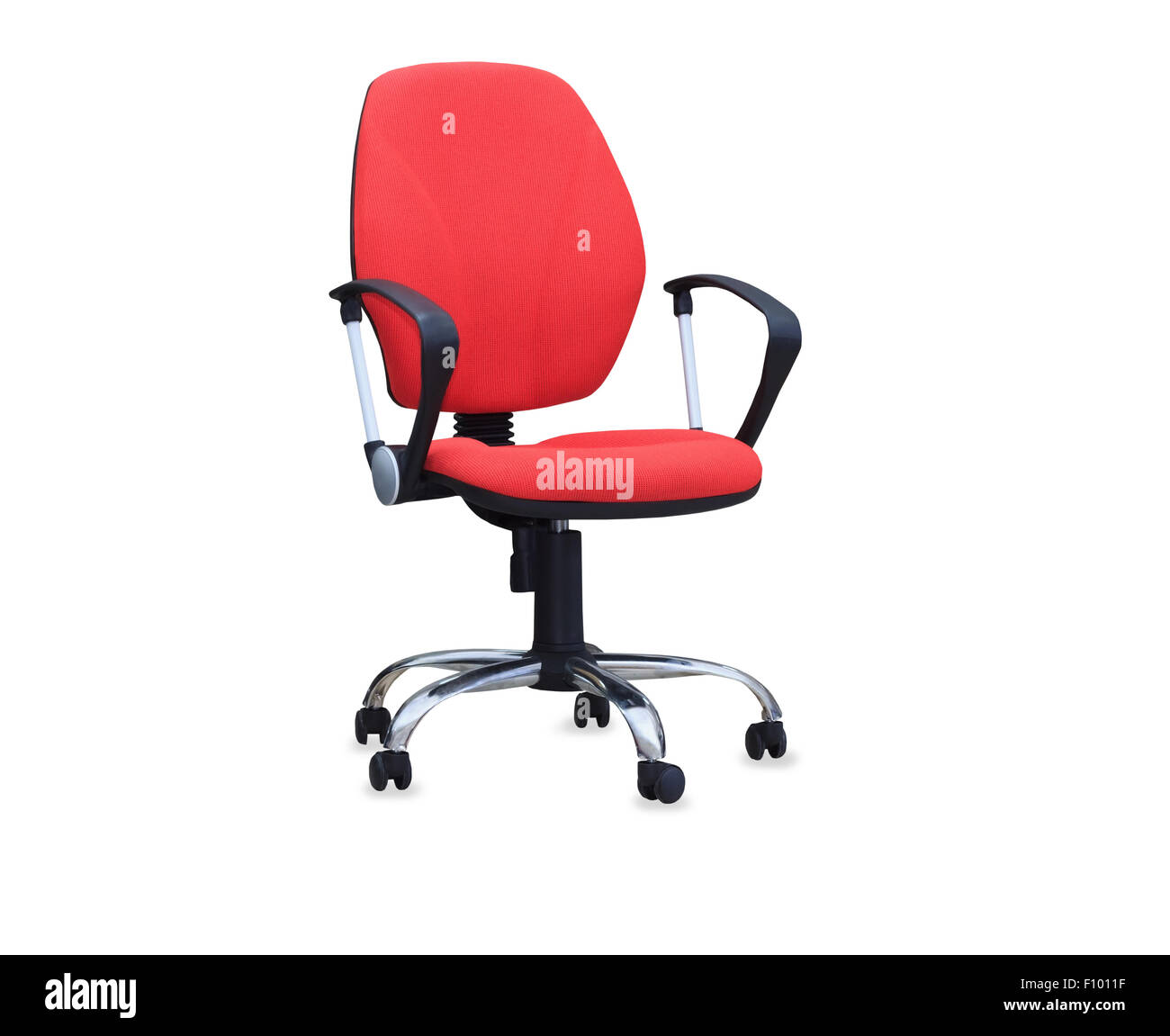 The red office chair. Isolated Stock Photo Alamy