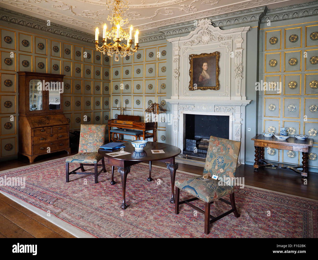 Landscape Interior View Croft Castle Is A Late 17th Century