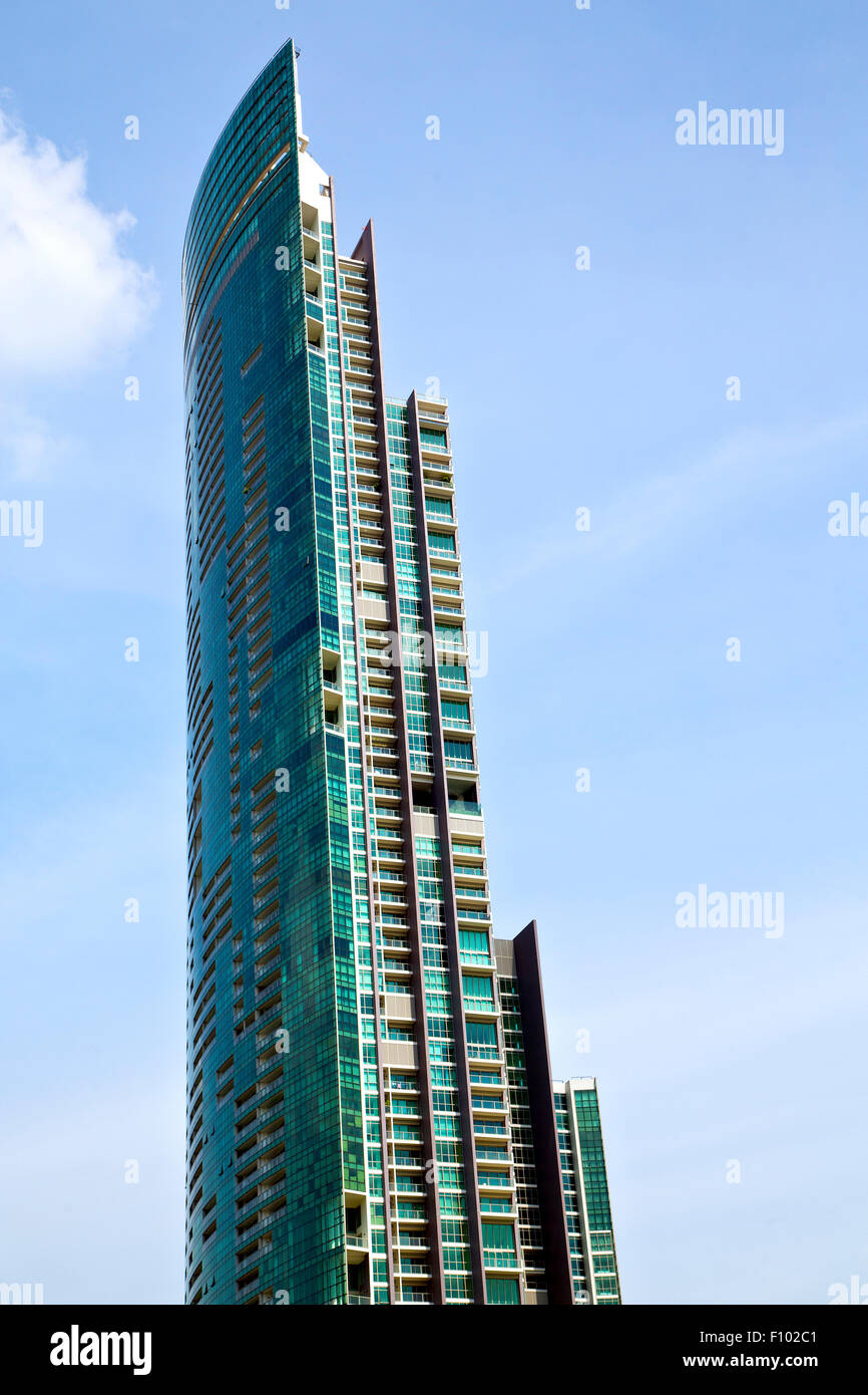 thailand bangkok office district palaces abstract modern building line ...