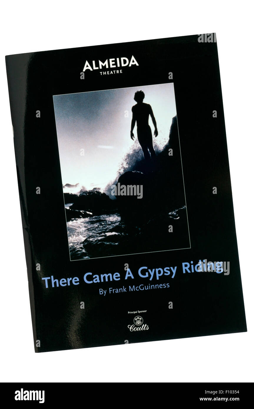 Programme for the 2007 production of There Came a Gypsy Riding by Frank McGuinness at the Almeida Theatre. Stock Photo